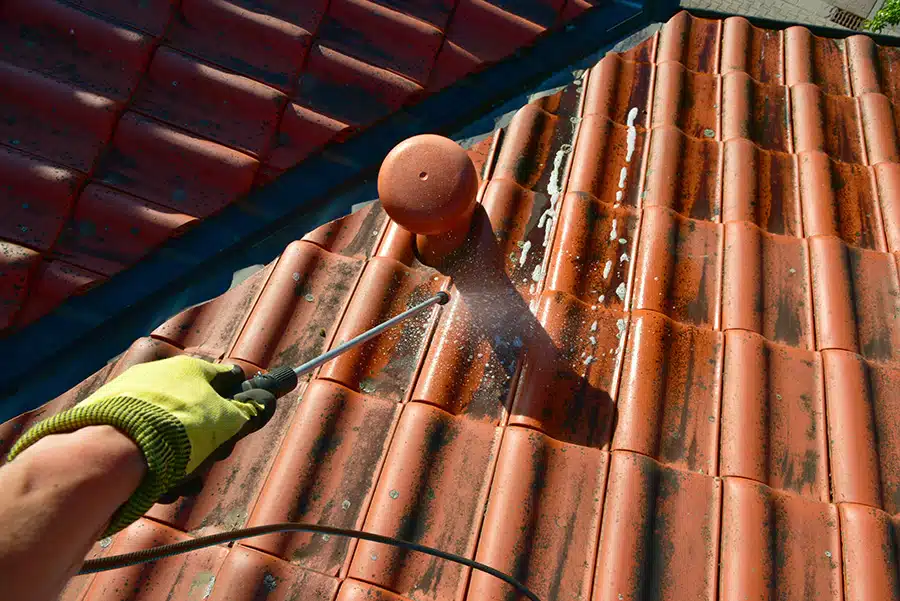 Abonnement anti-mousse pour toitures